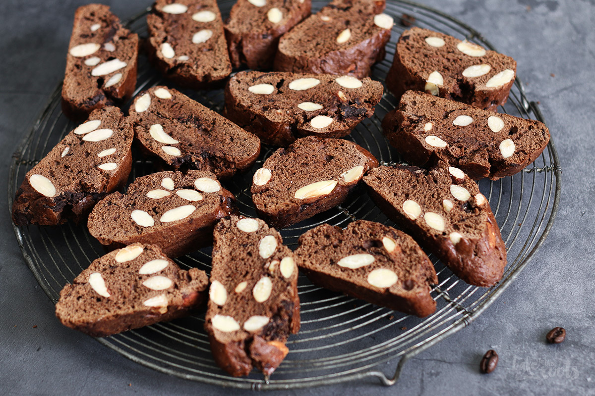 Espresso Chocolate Cantuccini | Bake to the roots