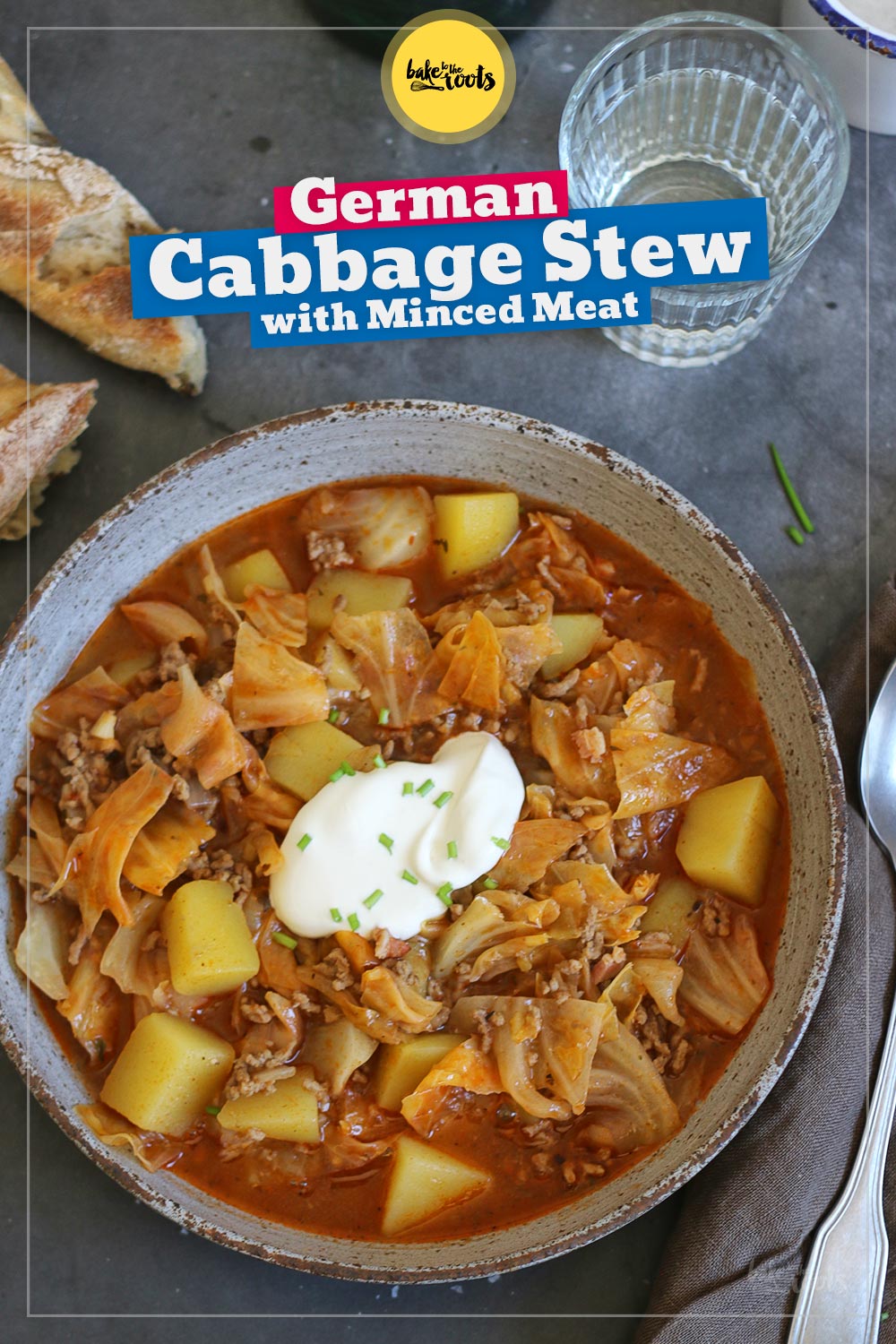 Cabbage Stew with Minced Meat & Potatoes | Bake to the roots
