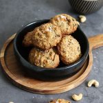 Vegan Cashew Chocolate Chip Cookies | Bake to the roots