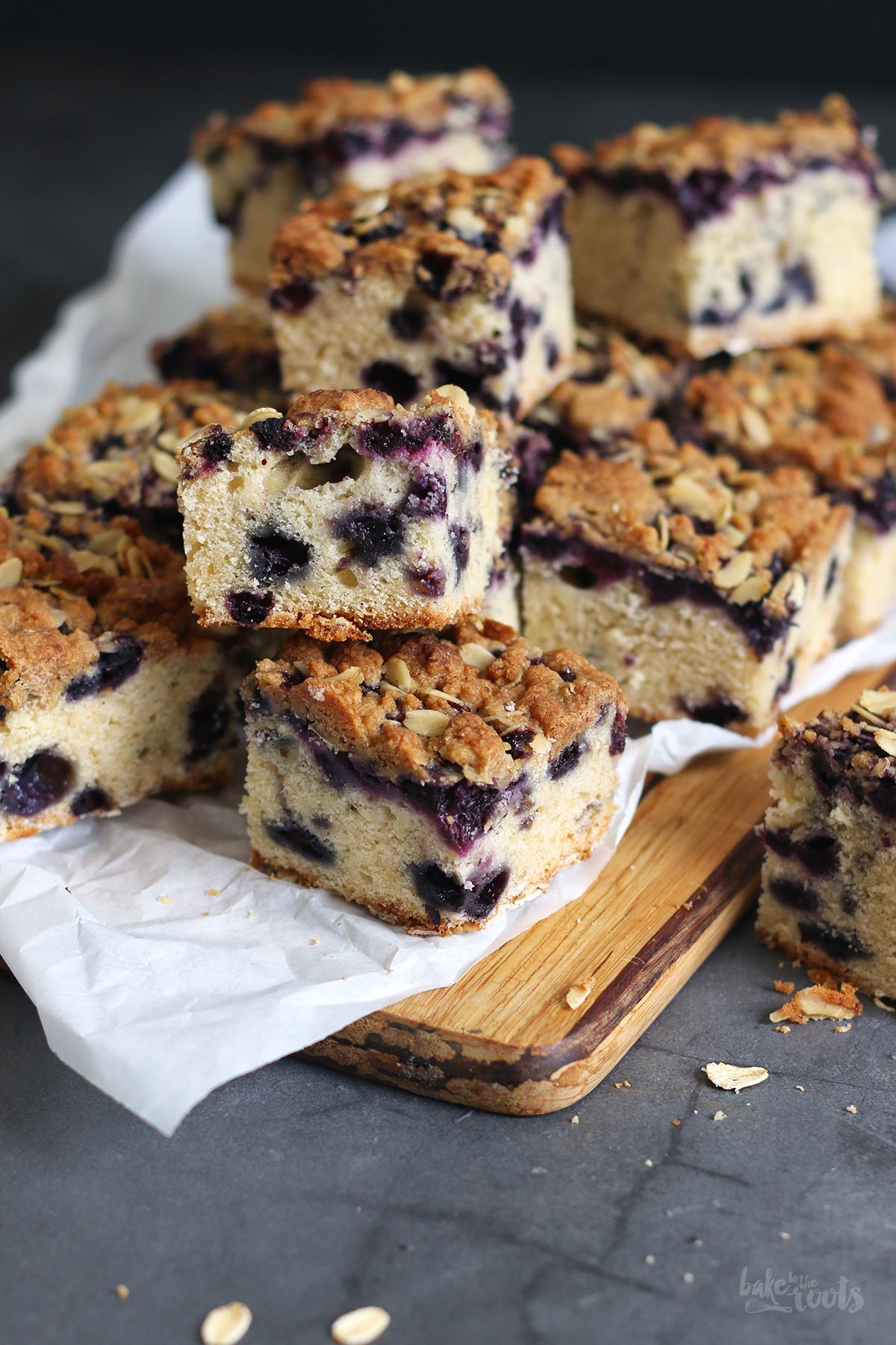 Simple Blueberry Streusel Coffee Cake | Bake to the roots