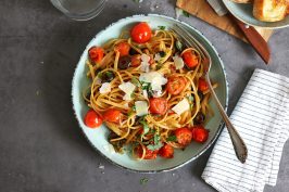 Pasta Bavette Puttanesca | Bake to the roots