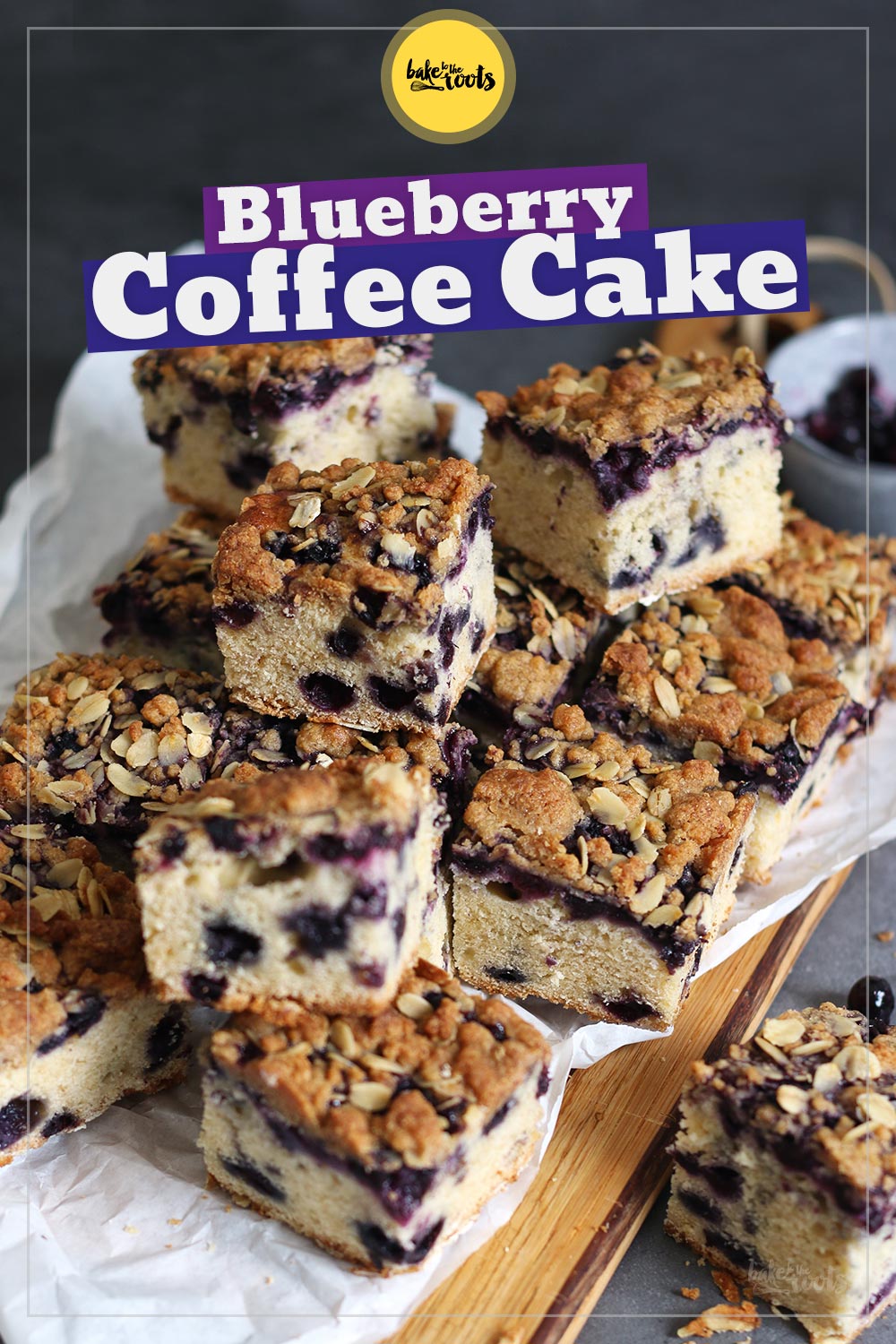 Simple Blueberry Streusel Coffee Cake | Bake to the roots
