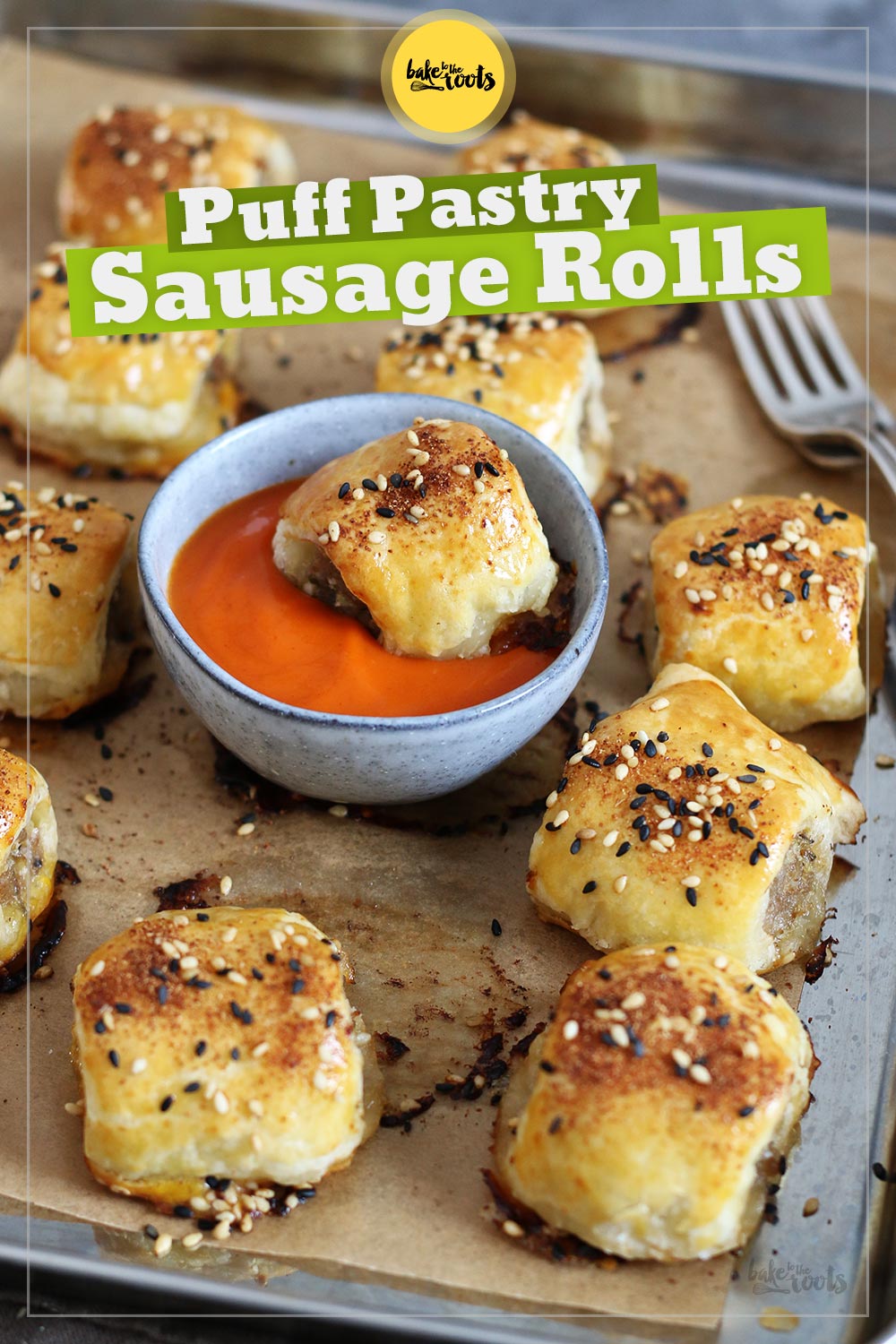 Puff Pastry Sausage Rolls | Bake to the roots