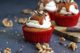 Walnut Chocolate Cupcakes | Bake to the roots