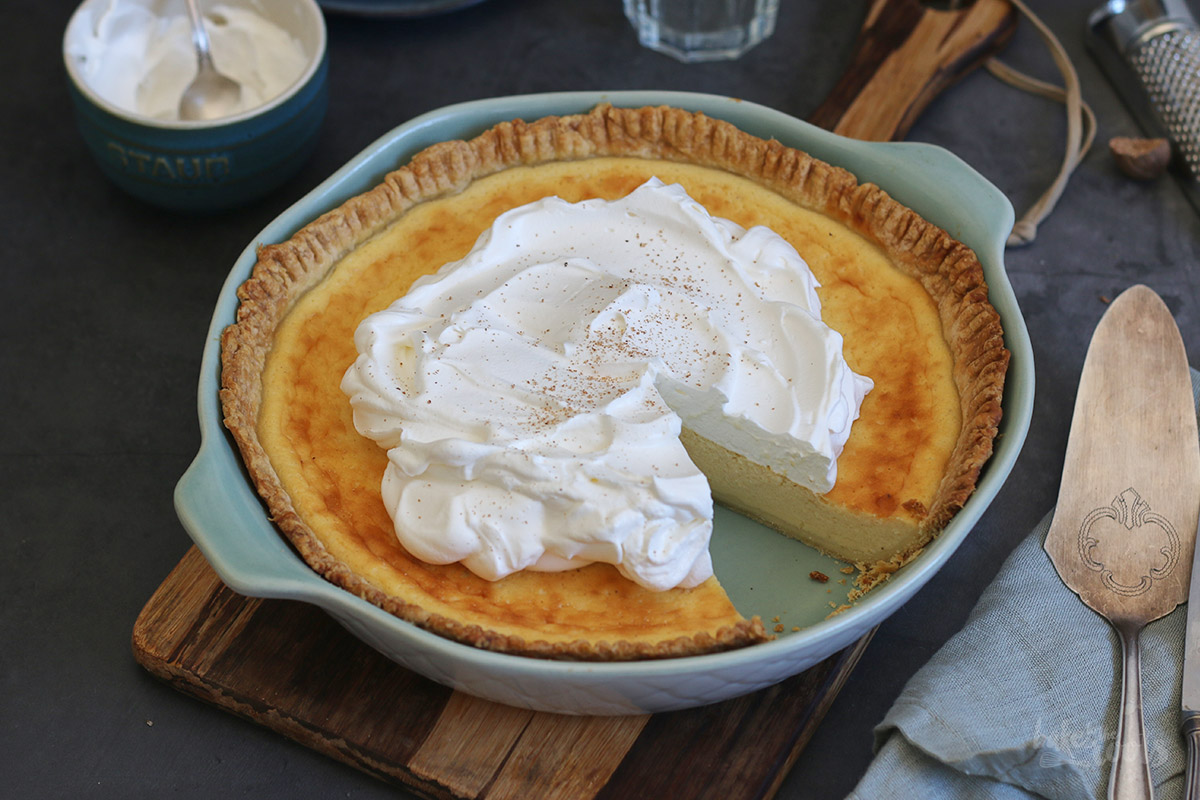 Easy Buttermilk Pie | Bake to the roots