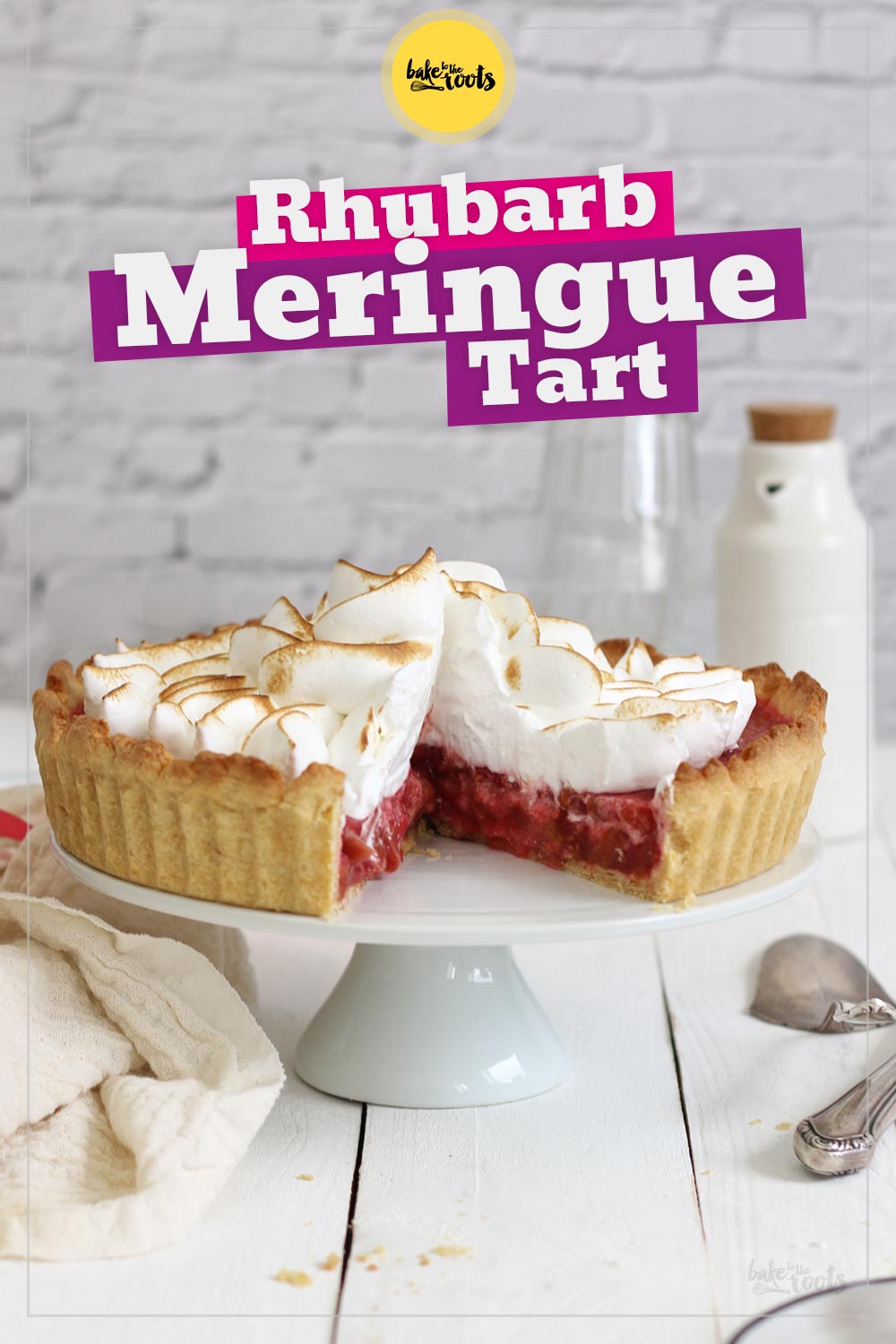 Rhubarb Meringue Tart | Bake to the roots