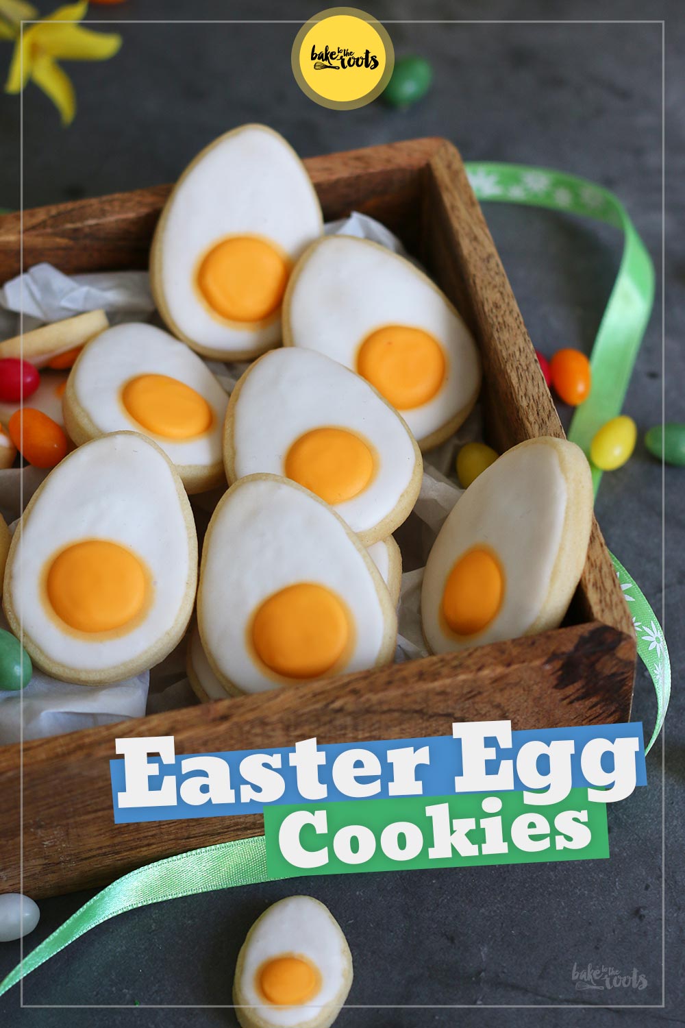 Easter Egg Sugar Cookies | Bake to the roots