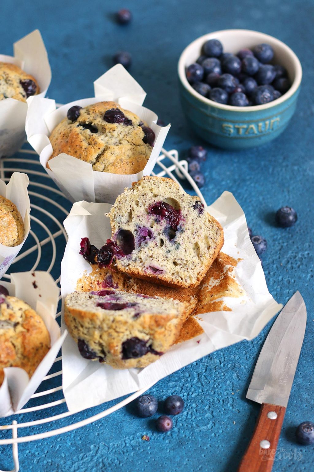 Jumbo Blueberry Lemon Poppy Seed Muffins Bake to the roots