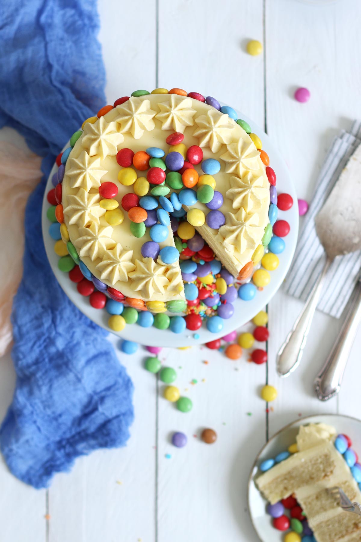 Rainbow Piñata Torte | Bake to the roots