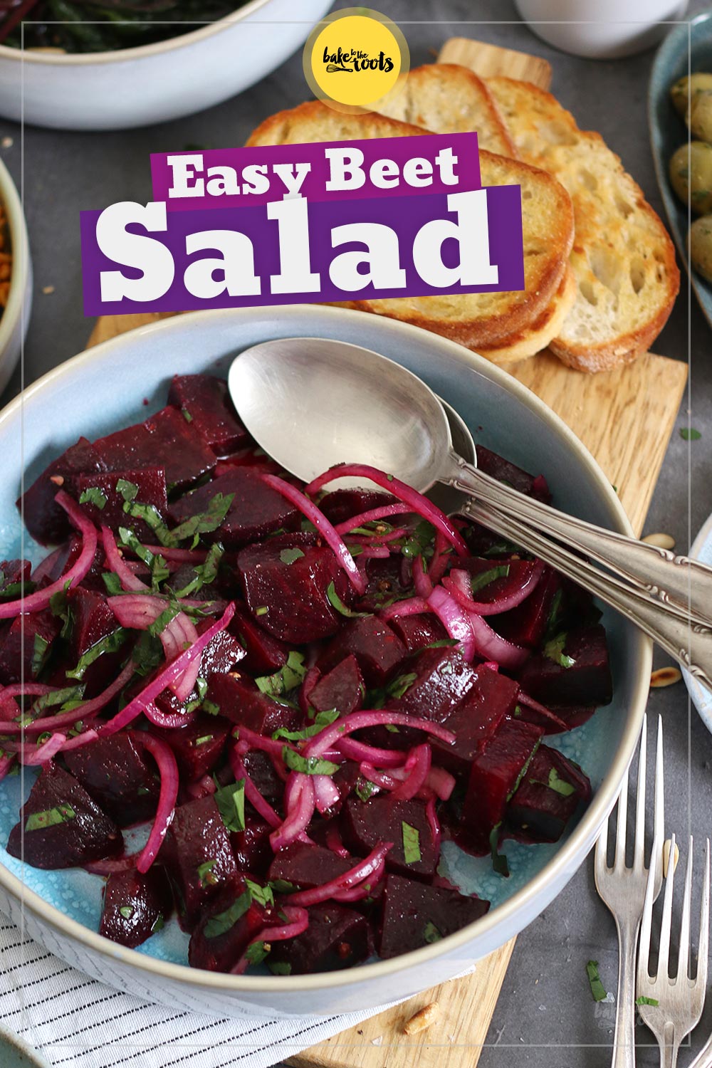 Simple & Easy Red Beet Salad | Bake to the roots