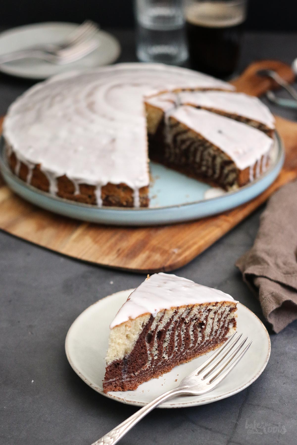 Einfacher Zebrakuchen | Bake to the roots