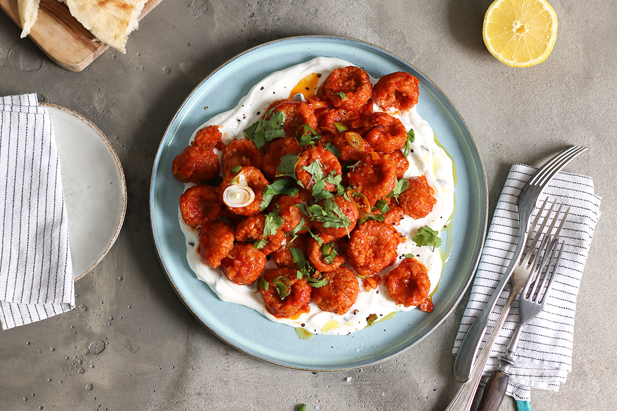 Fellah Köfte mit Joghurt Creme | Bake to the roots