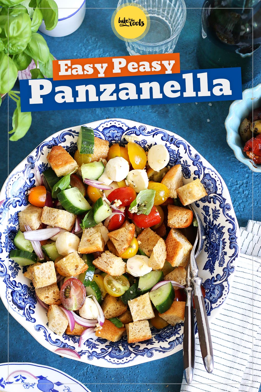 Italian Panzanella Salad (Bread Salad) | Bake to the roots
