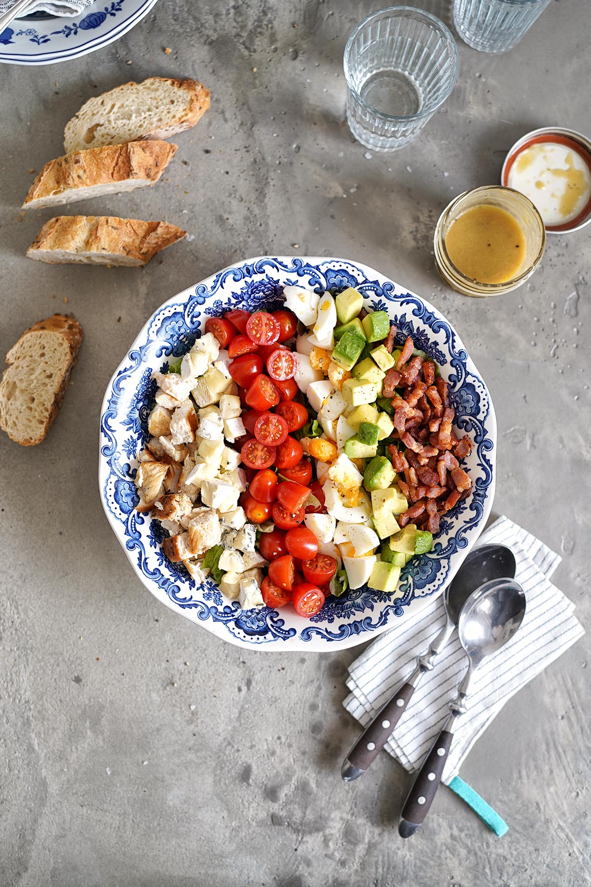 Einfacher Cobb Salad | Bake to the roots