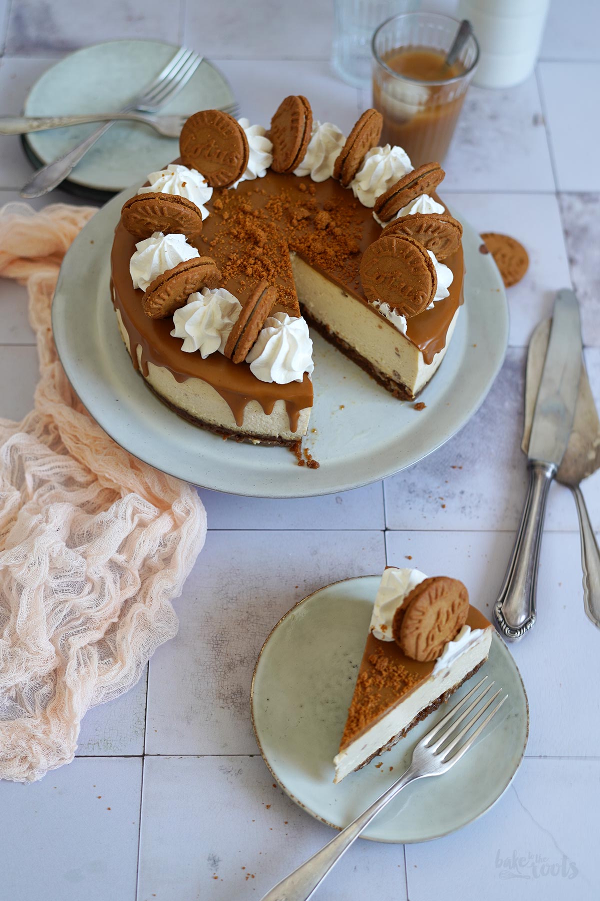 Baked Biscoff Cheesecake | Bake to the roots