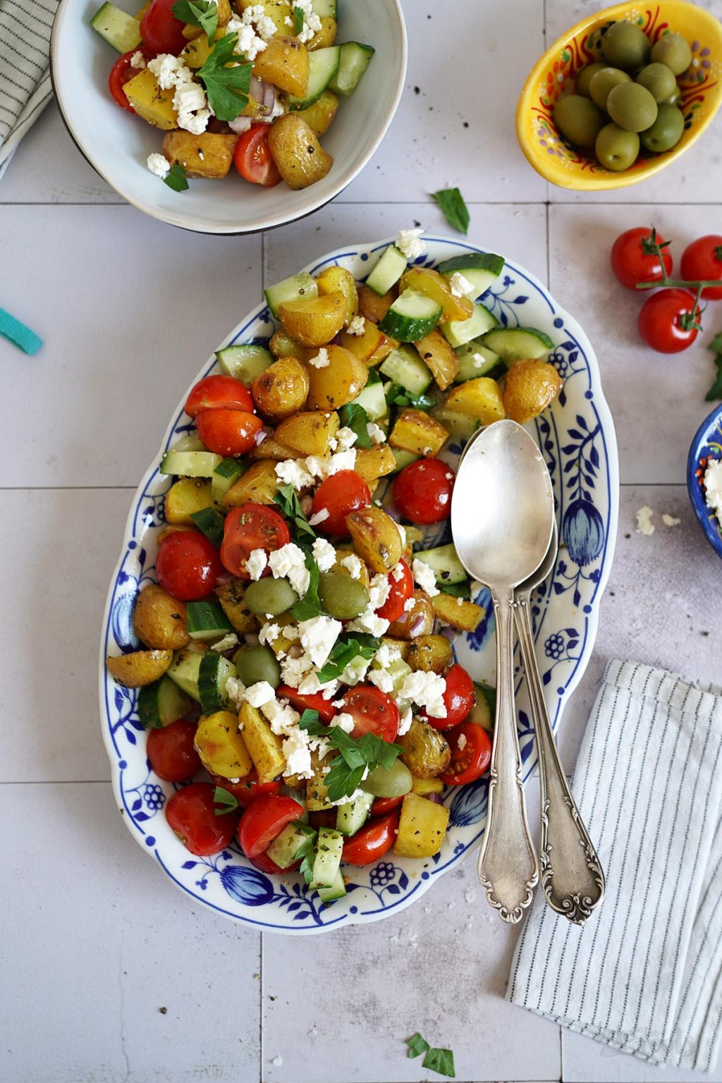 Griechischer Kartoffelsalat mit Feta | Bake to the roots