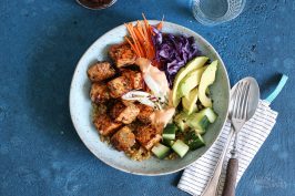 Salmon Durum Wheat Bowl | Bake to the roots