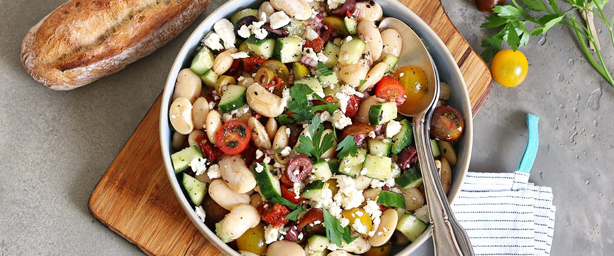 White Jumbo Beans Salad | Bake to the roots