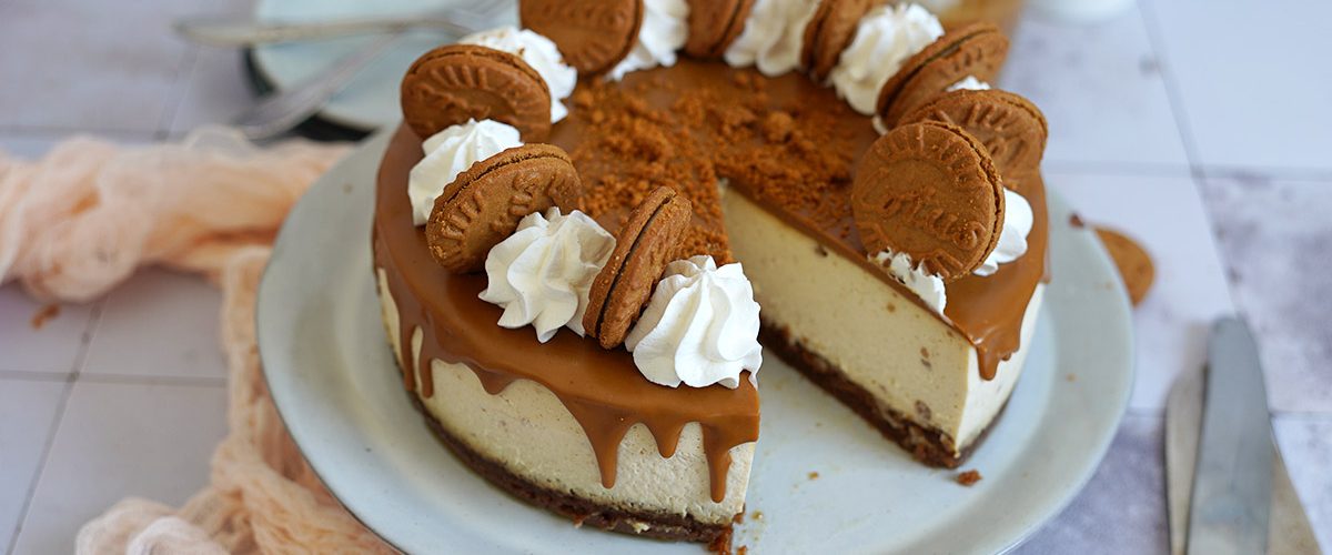 Baked Biscoff Cheesecake | Bake to the roots