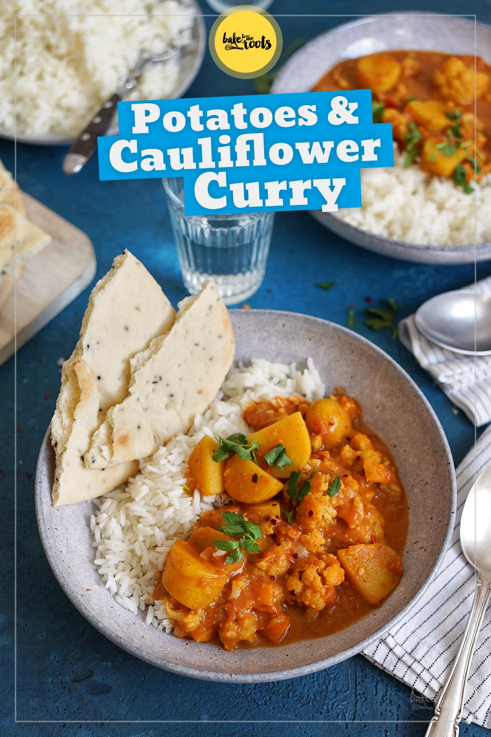 Vegan Potato & Cauliflower Curry | Bake to the roots