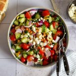 Roasted Chickpea Salad with Feta | Bake to the roots