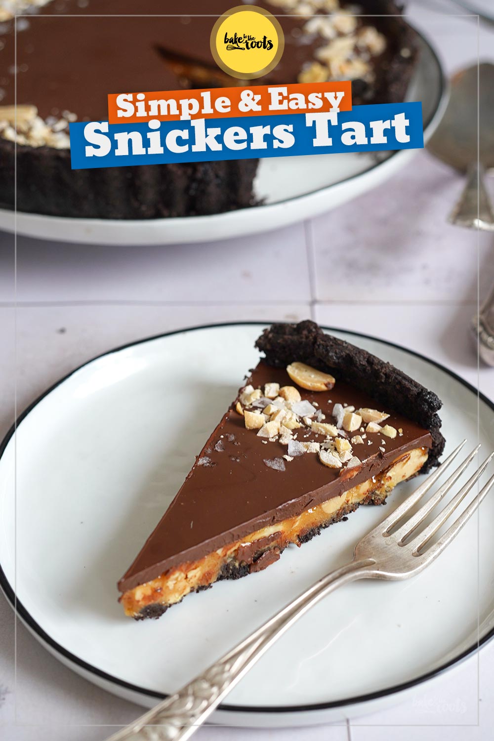 Snickers Tart (without Snickers) | Bake to the roots