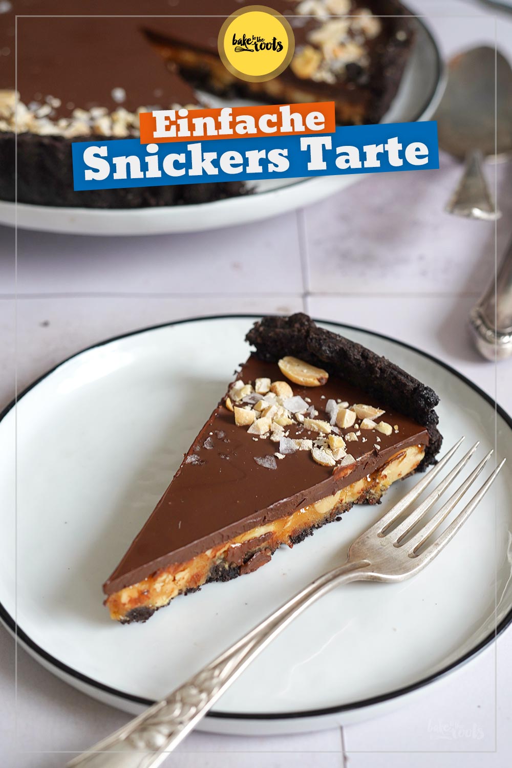 Snickers Tarte (ohne Snickers) | Bake to the roots