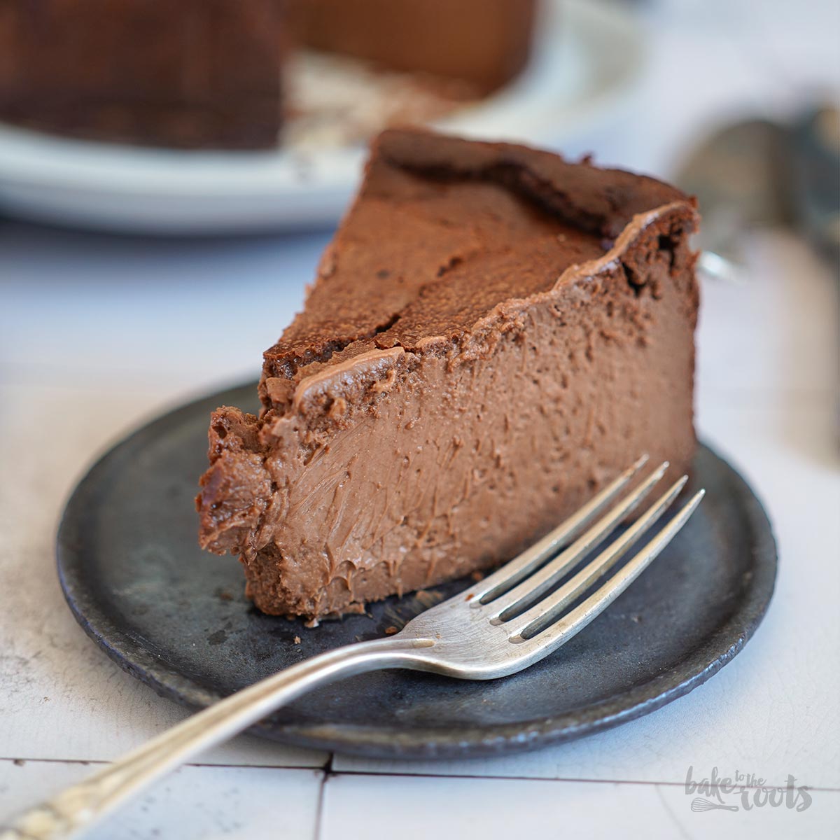 Basque Chocolate Cheesecake | Bake to the roots
