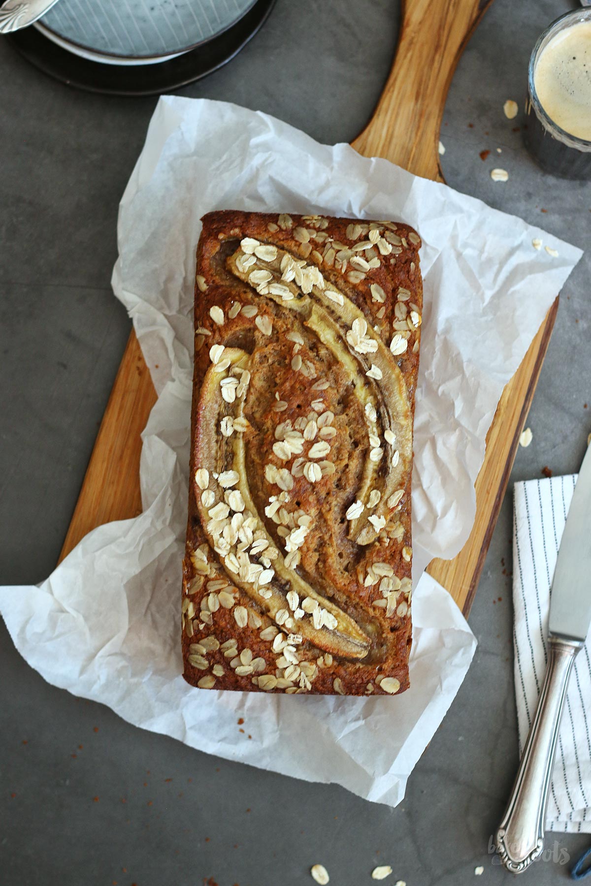 Honey Oats & Pecan Banana Bread | Bake to the roots