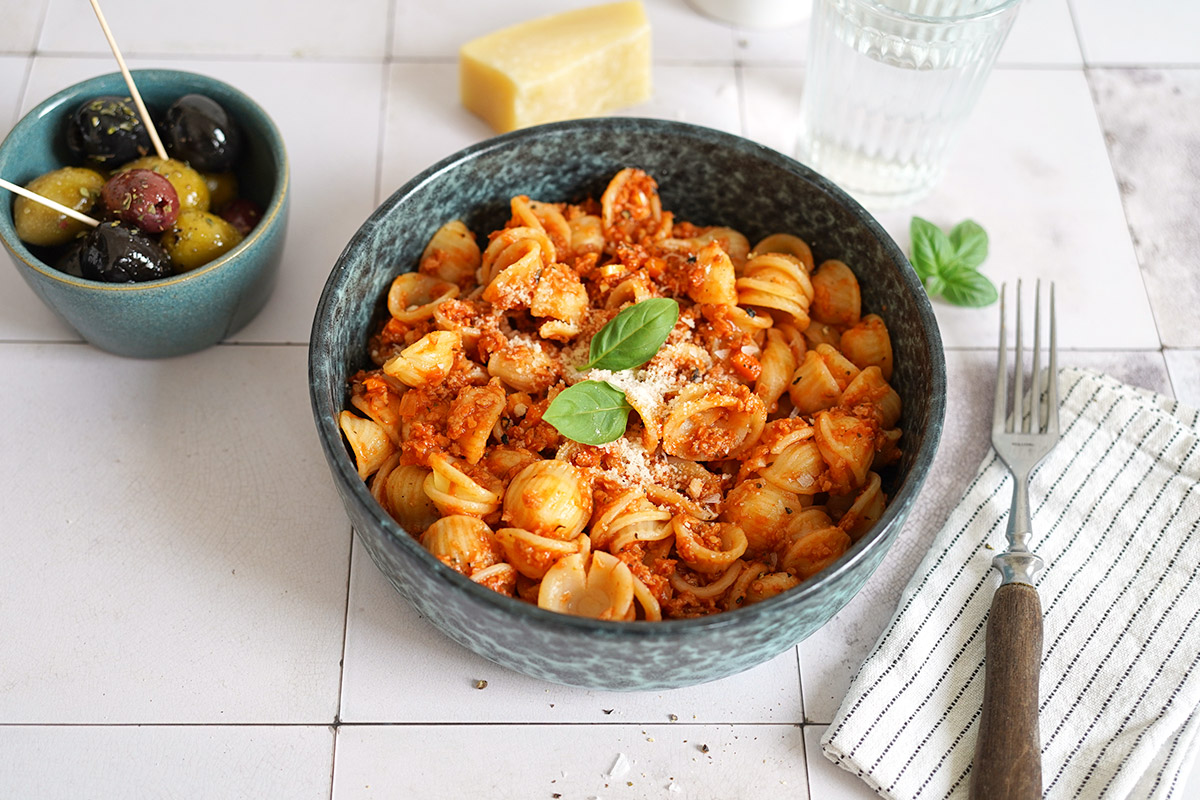 Veggie Bolognese mit Soja | Bake to the roots | Bake to the roots