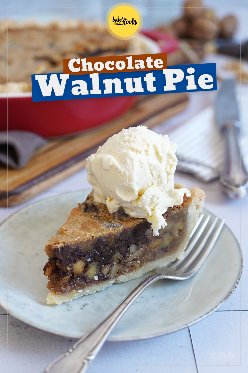 Chocolate Walnut Pie | Bake to the roots