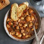 Braised Mushroom, White Beans & Leek Stew | Bake to the roots