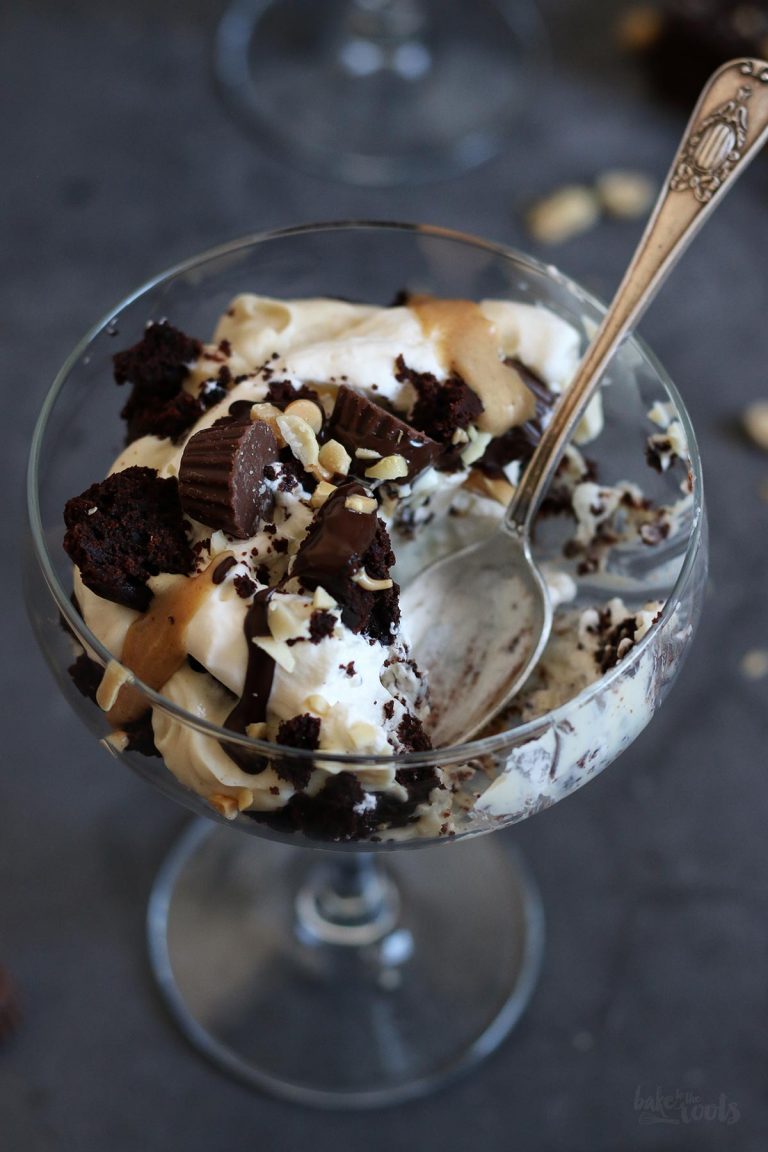 Erdnussbutter Brownie Trifles | Bake to the roots