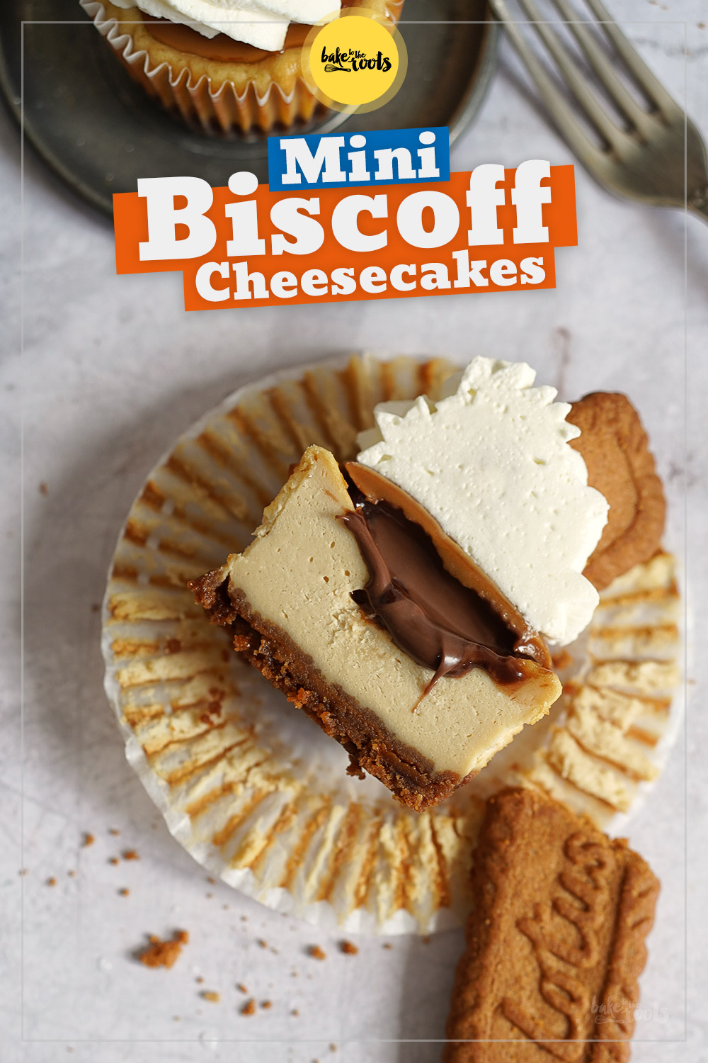 Mini Biscoff Cheesecakes | Bake to the roots
