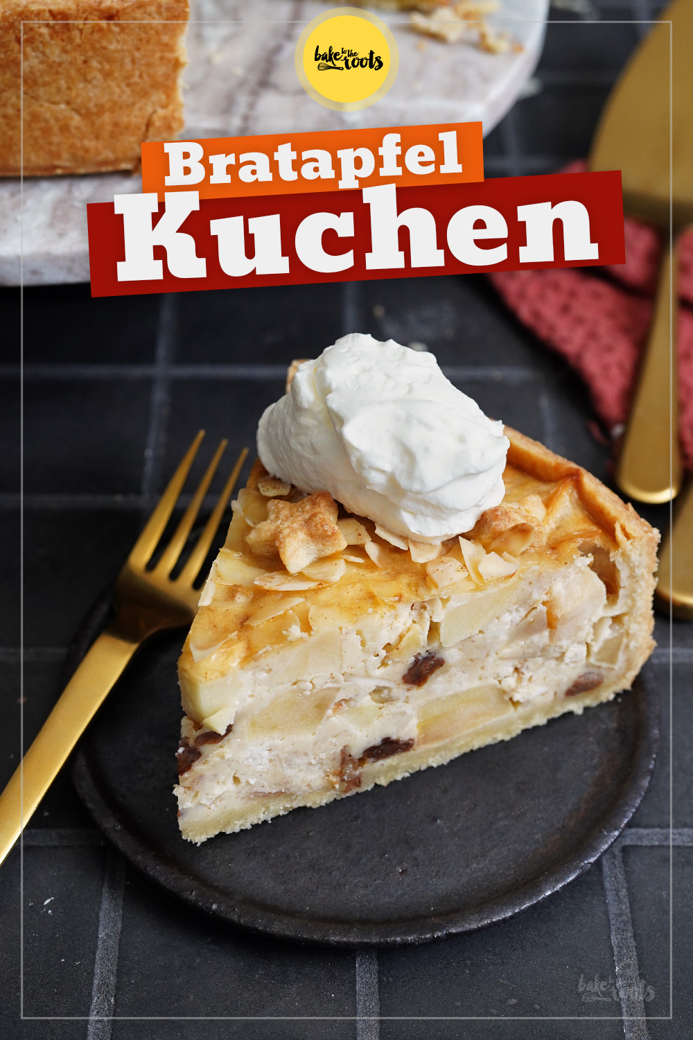 Bratapfel Kuchen (mit Schmand) | Bake to the roots