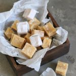 Salted Caramel White Chocolate Fudge | Bake to the roots