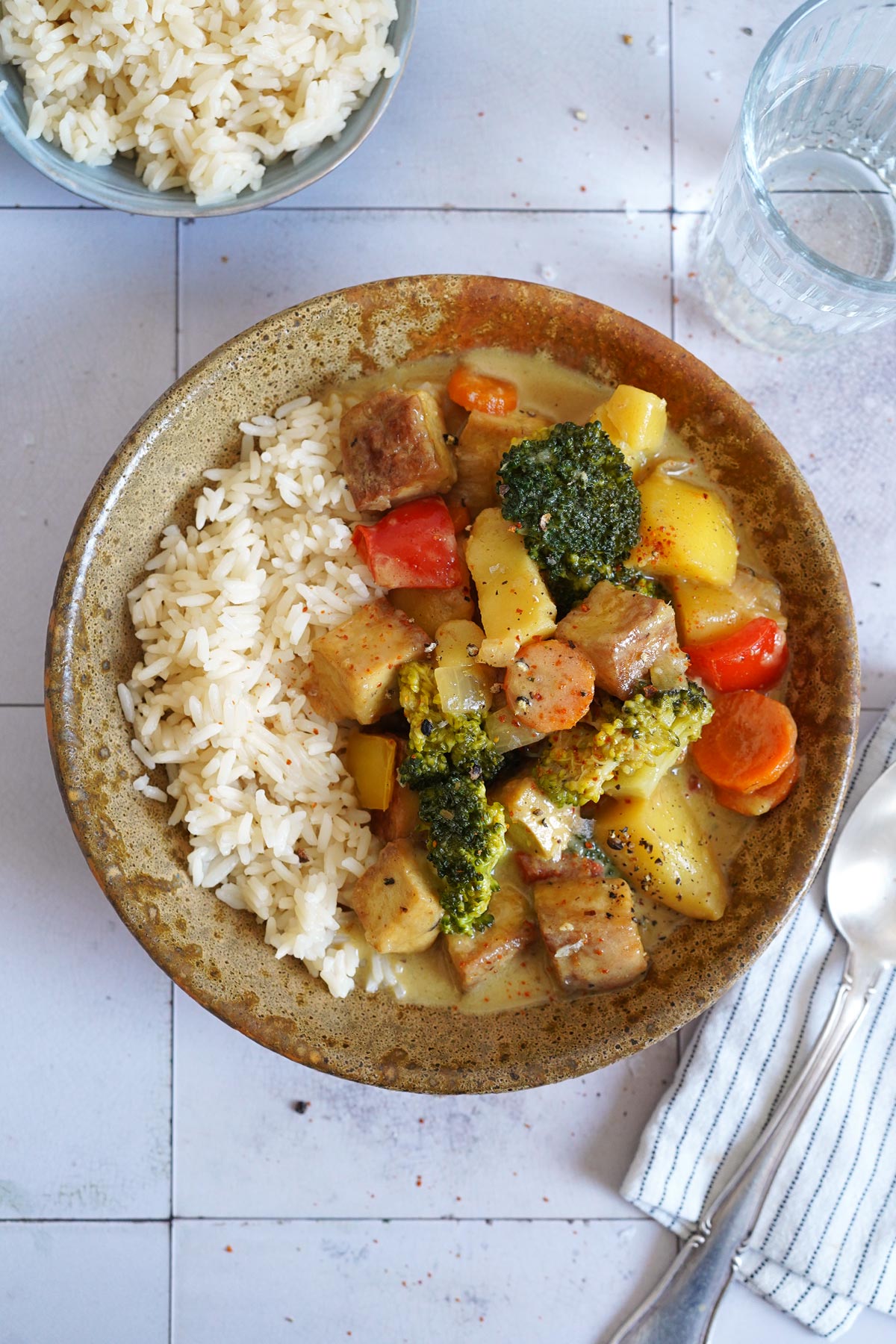 Easy Yellow Curry with Tofu (vegan) | Bake to the roots