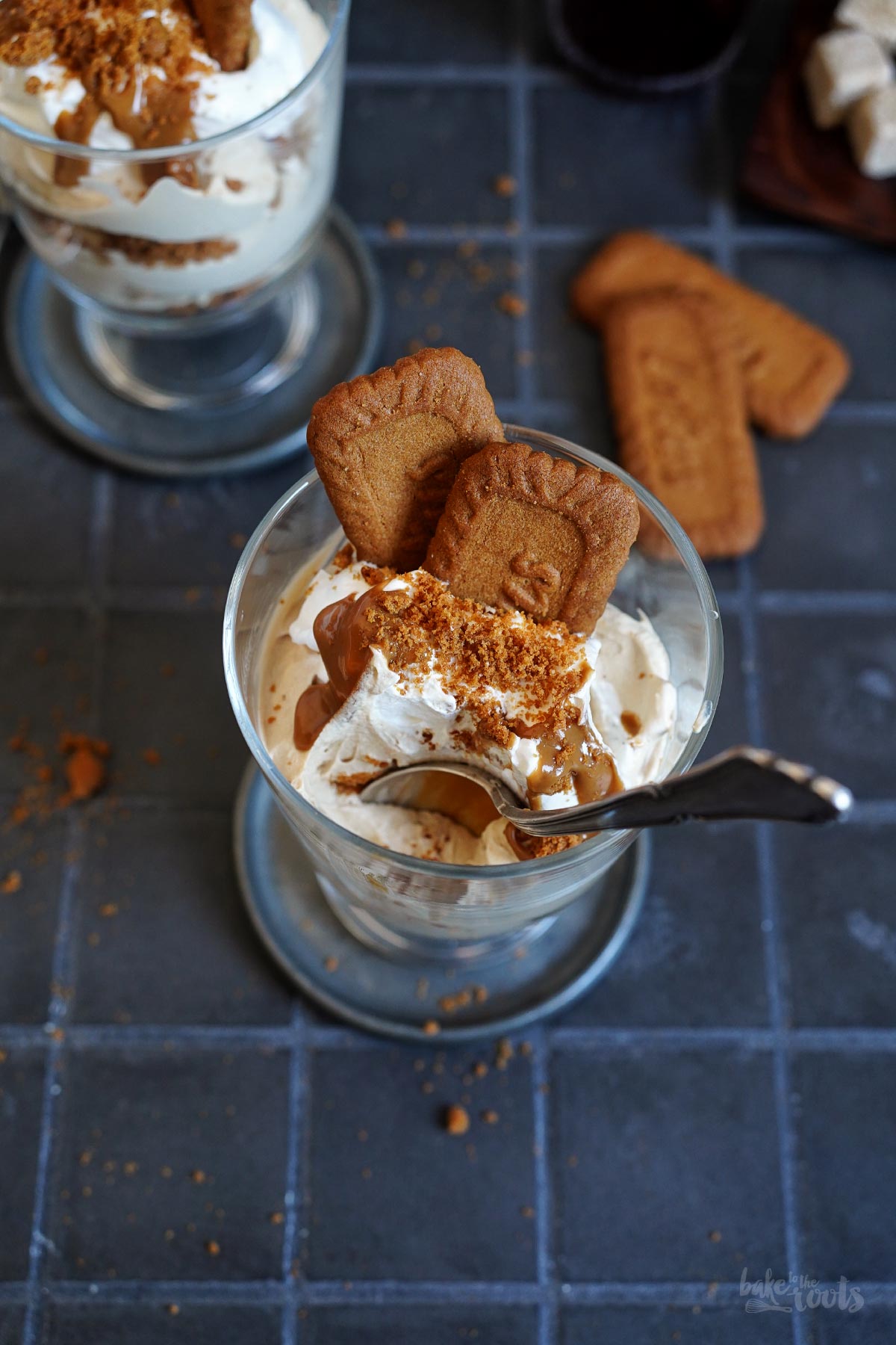 Biscoff Fluff im Glas (vegan) | Bake to the roots
