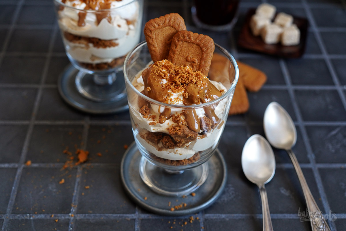 Biscoff Fluff im Glas (vegan) | Bake to the roots