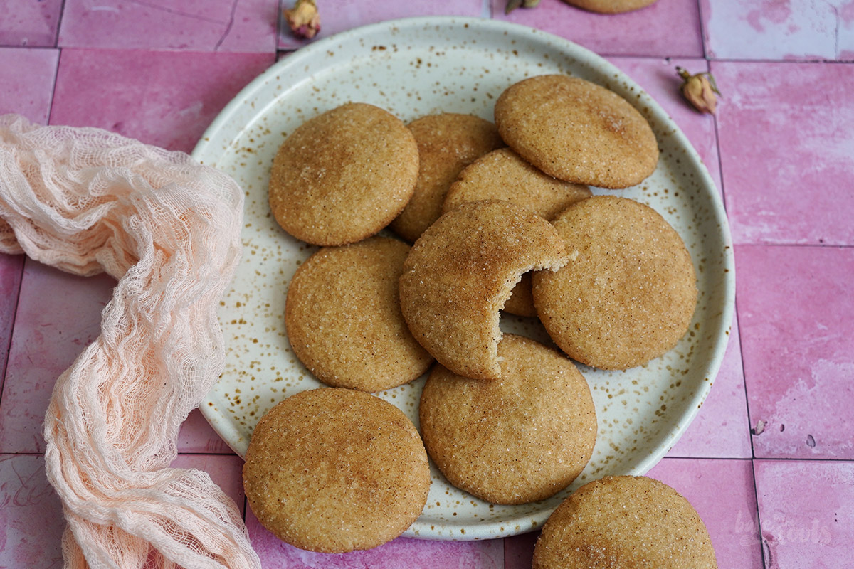 Easy Chai Snickerdoodles (vegan) | Bake to the roots