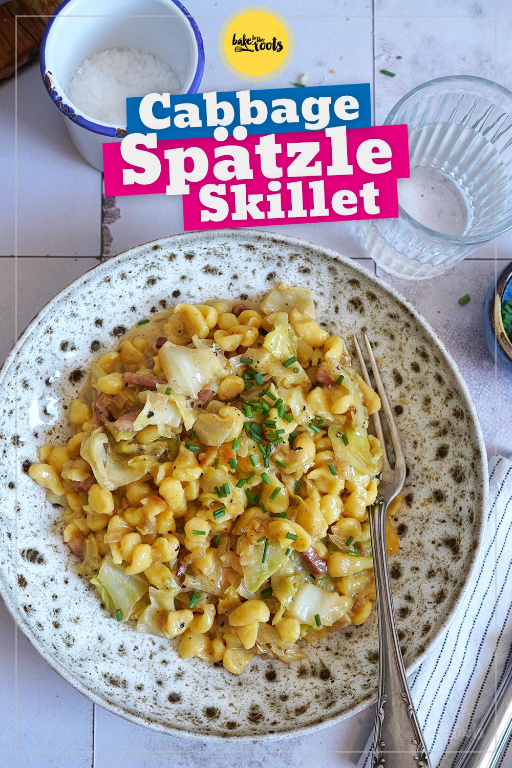 Cheesy Spaetzle & Pointed Cabbage Skillet | Bake to the roots