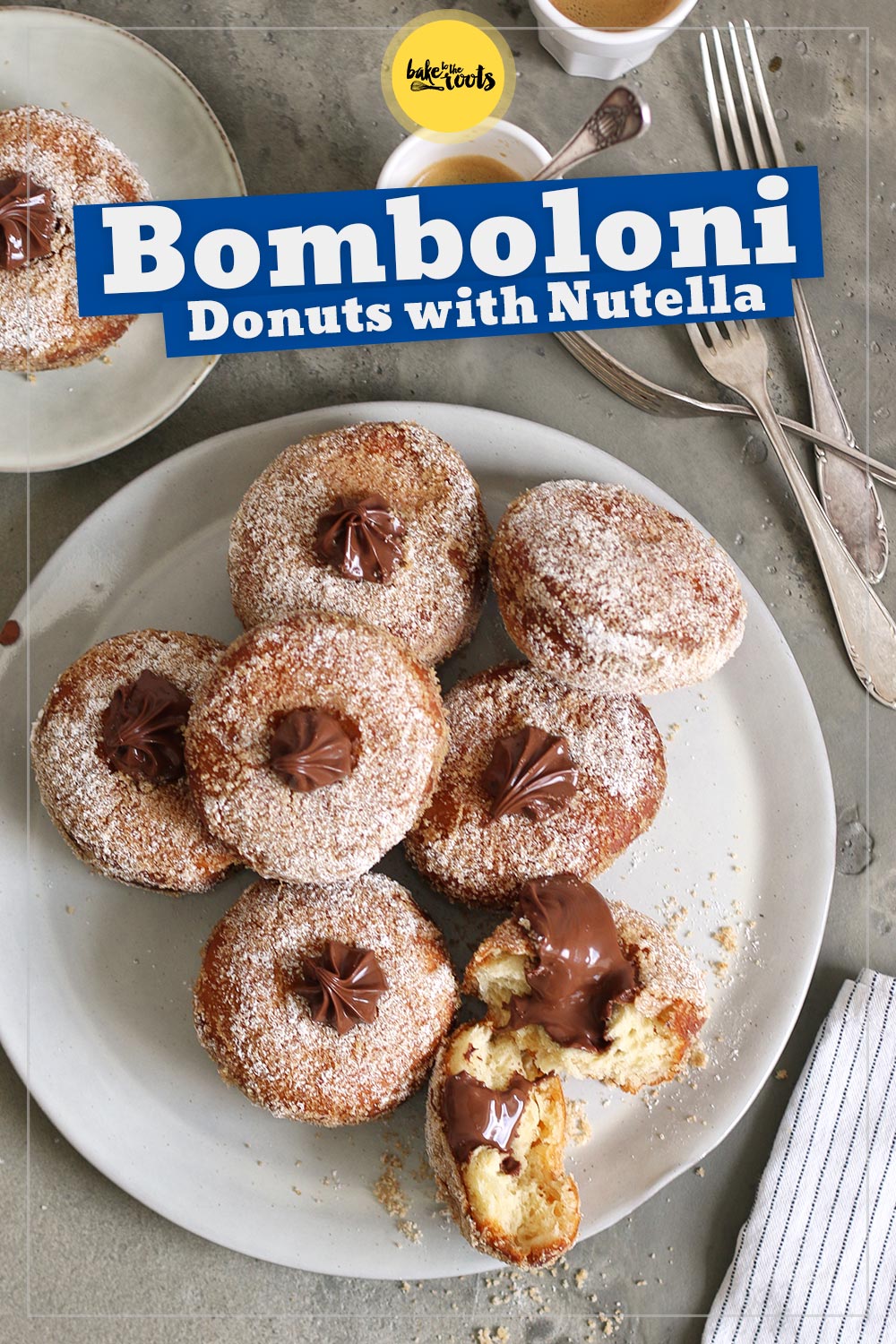 Donuts with Hazelnut Chocolate Filling (Bomboloni) | Bake to the roots