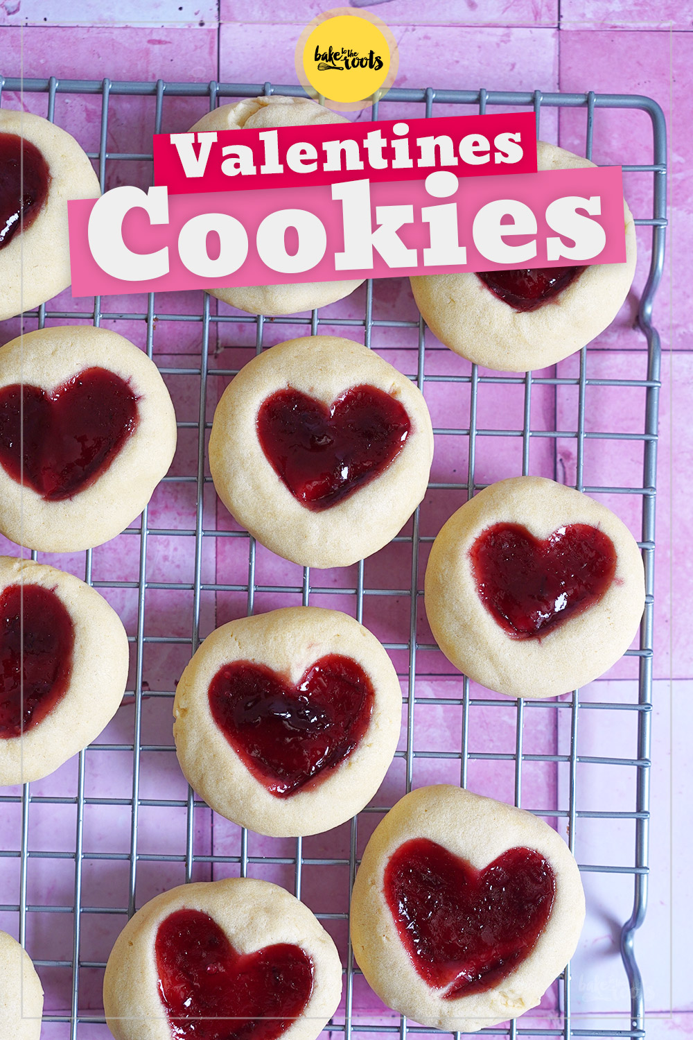 Herz Cookies mit Marmelade | Bake to the roots