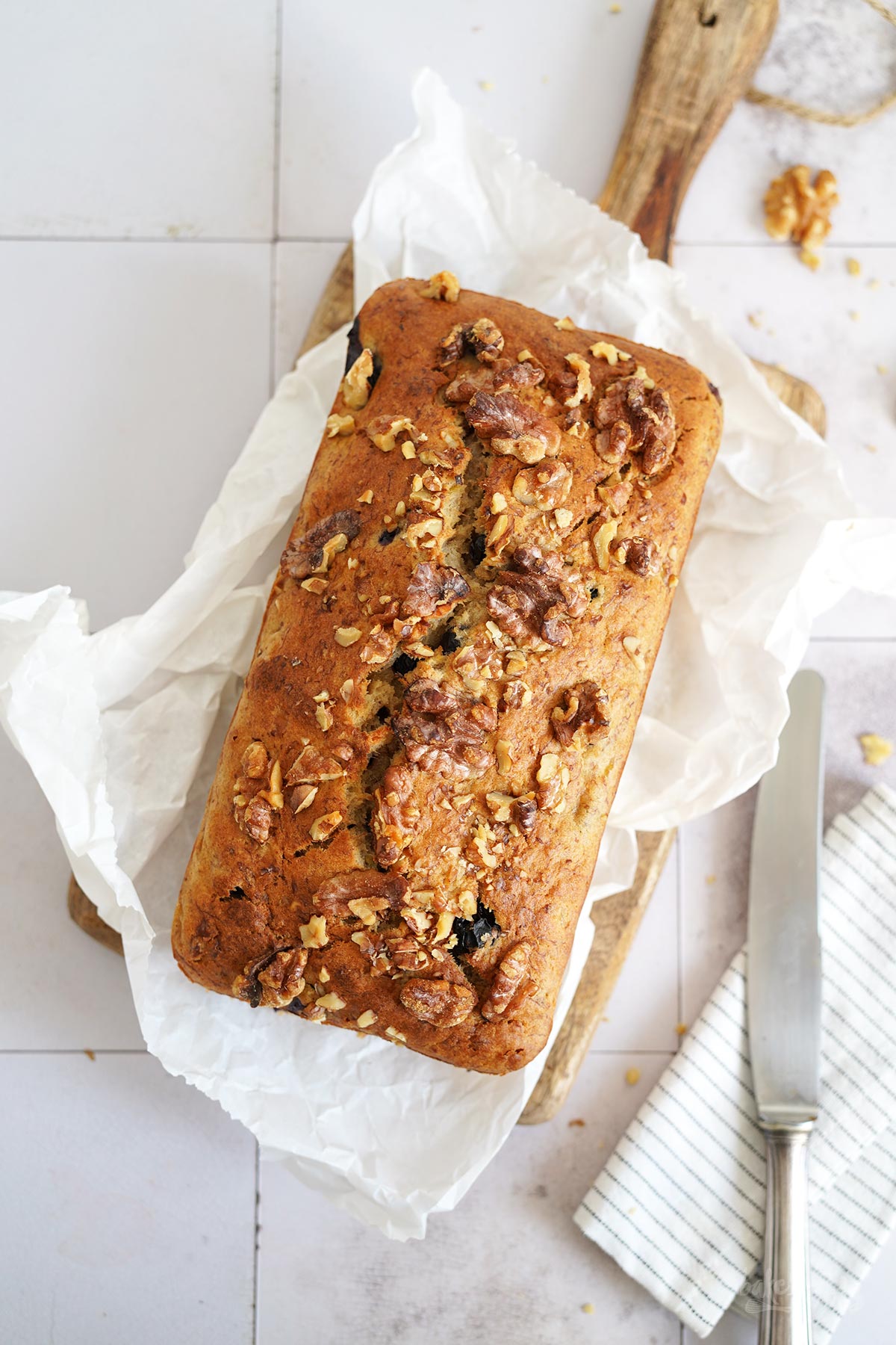 Blaubeeren Walnuss Bananenbrot Bake to the roots Bake to the roots