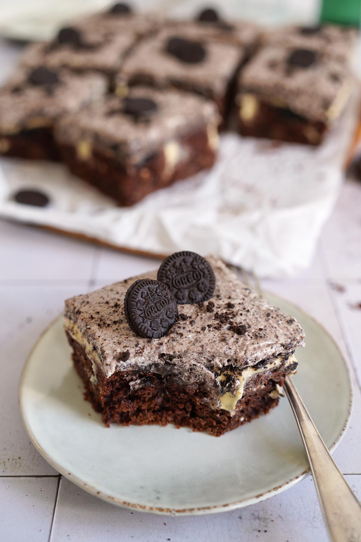 Dirty Oreo Poke Cake | Bake to the roots
