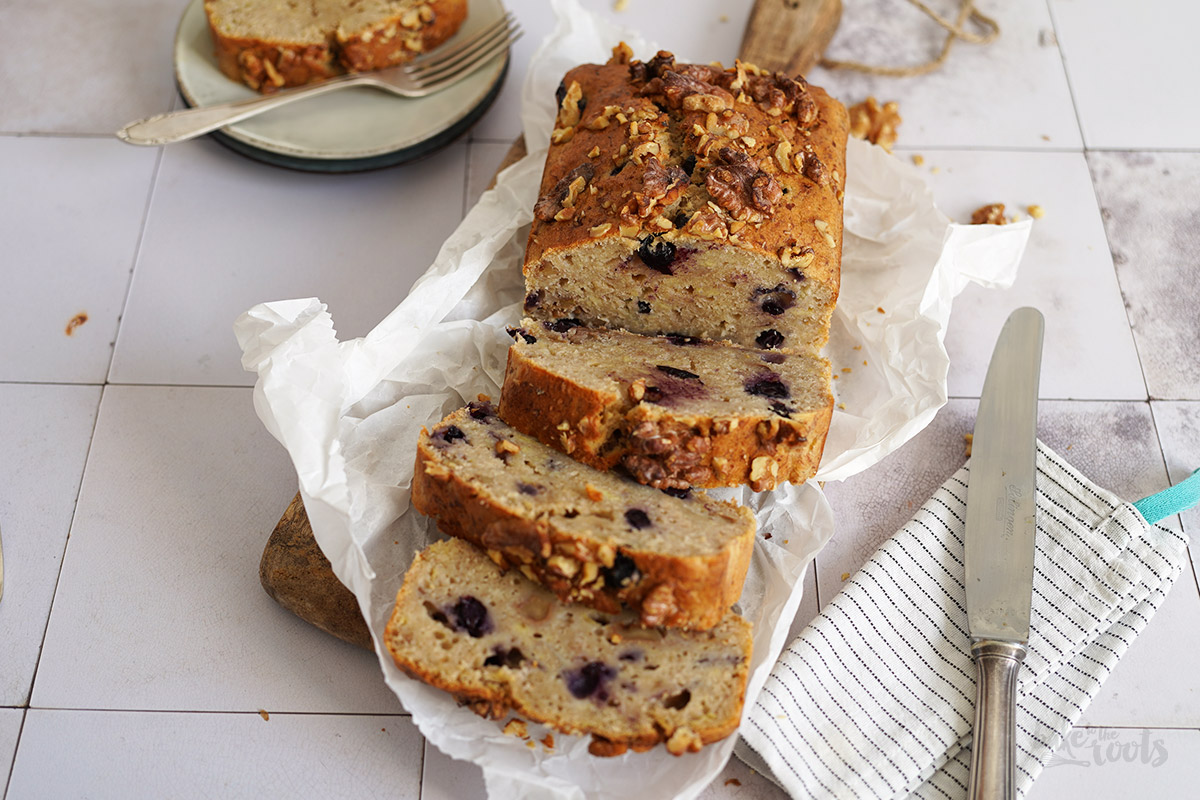Blaubeeren Walnuss Bananenbrot Bake to the roots Bake to the roots