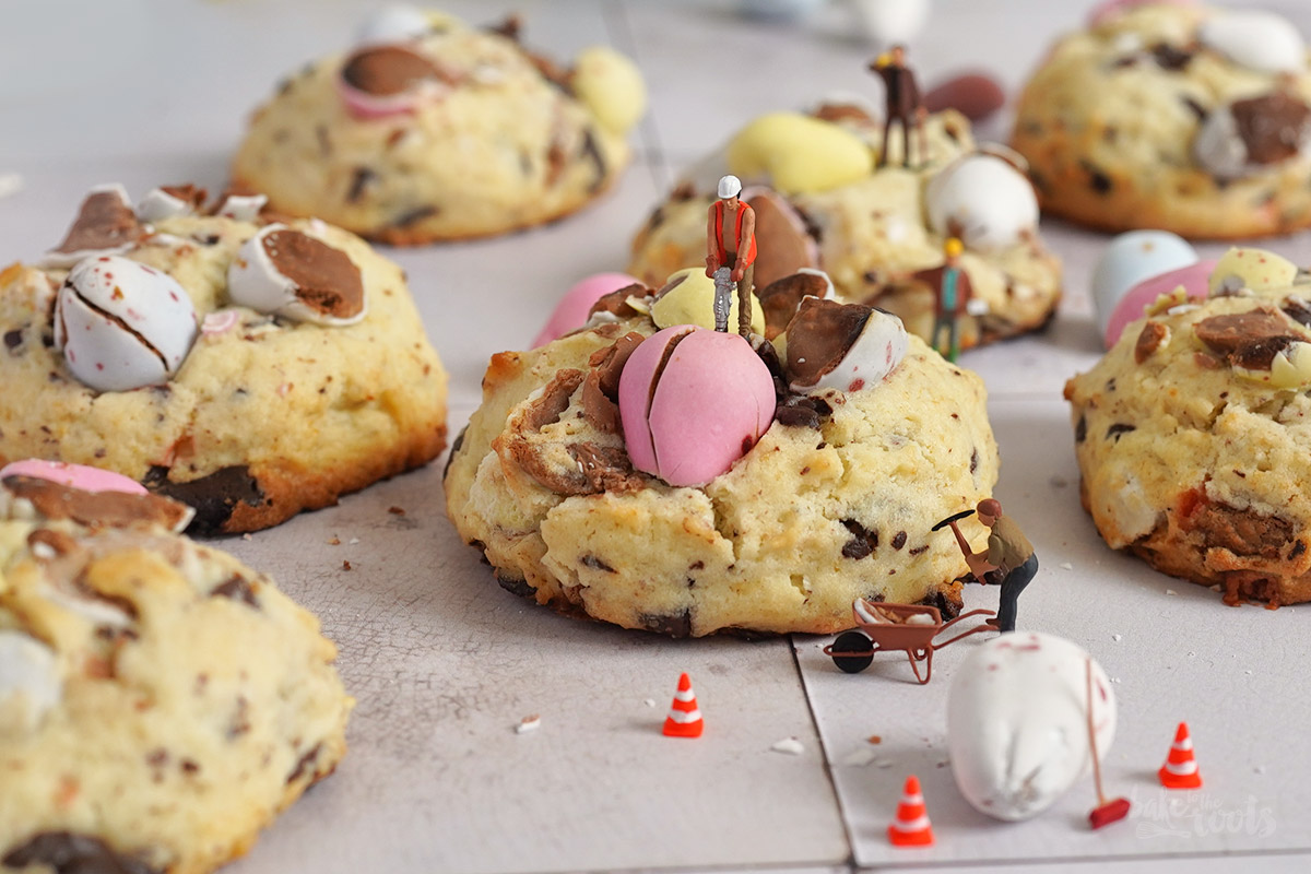 Chunky Ostereier Chocolate Chip Cookies | Bake to the roots