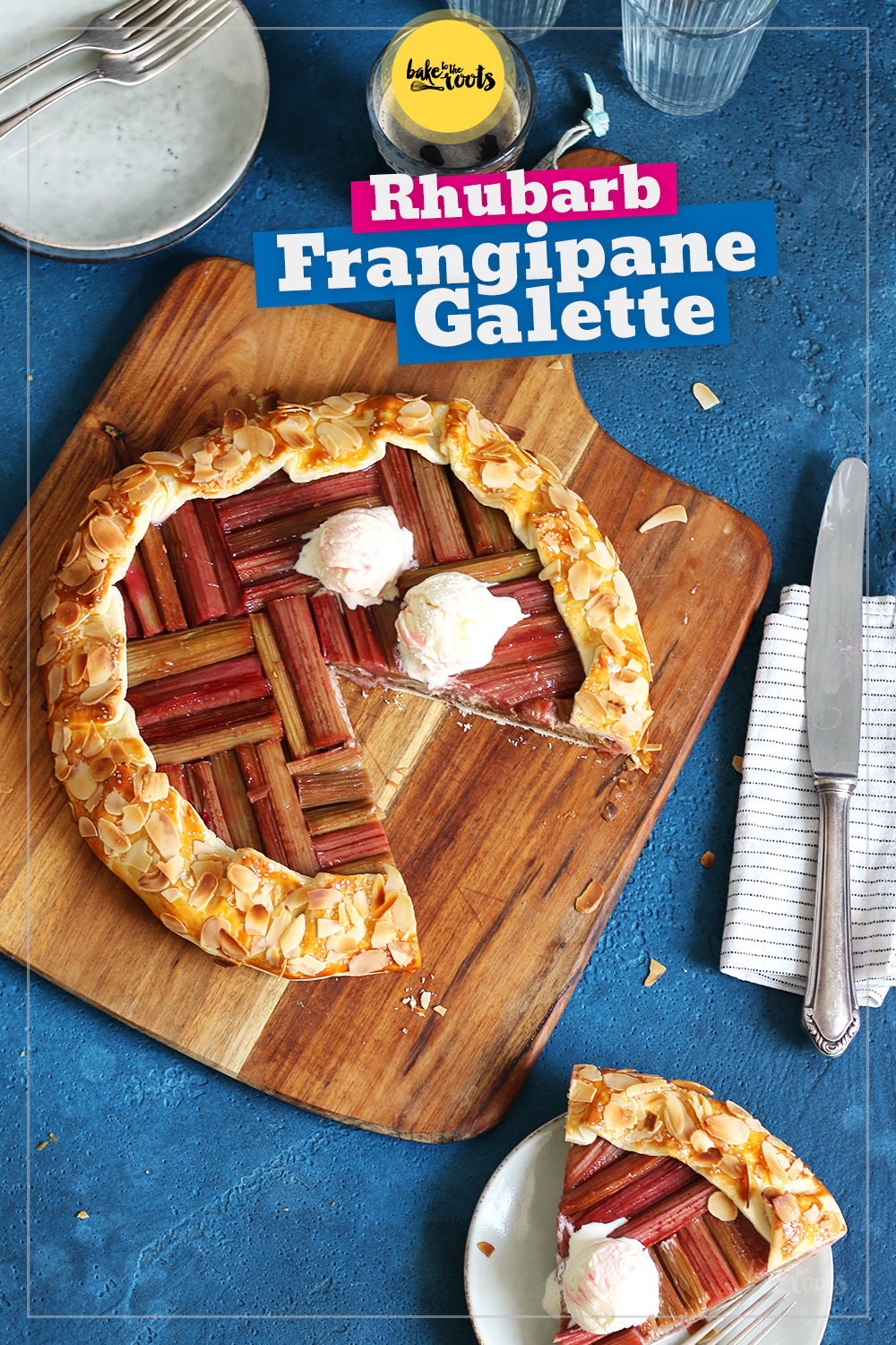 Rhubarb Frangipane Galette | Bake to the roots