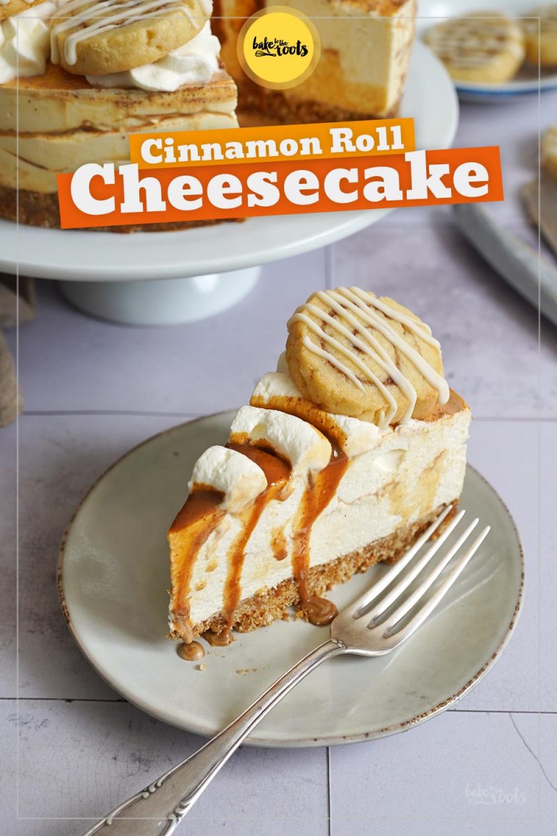 No-Bake Cinnamon Roll Cheesecake | Bake to the roots