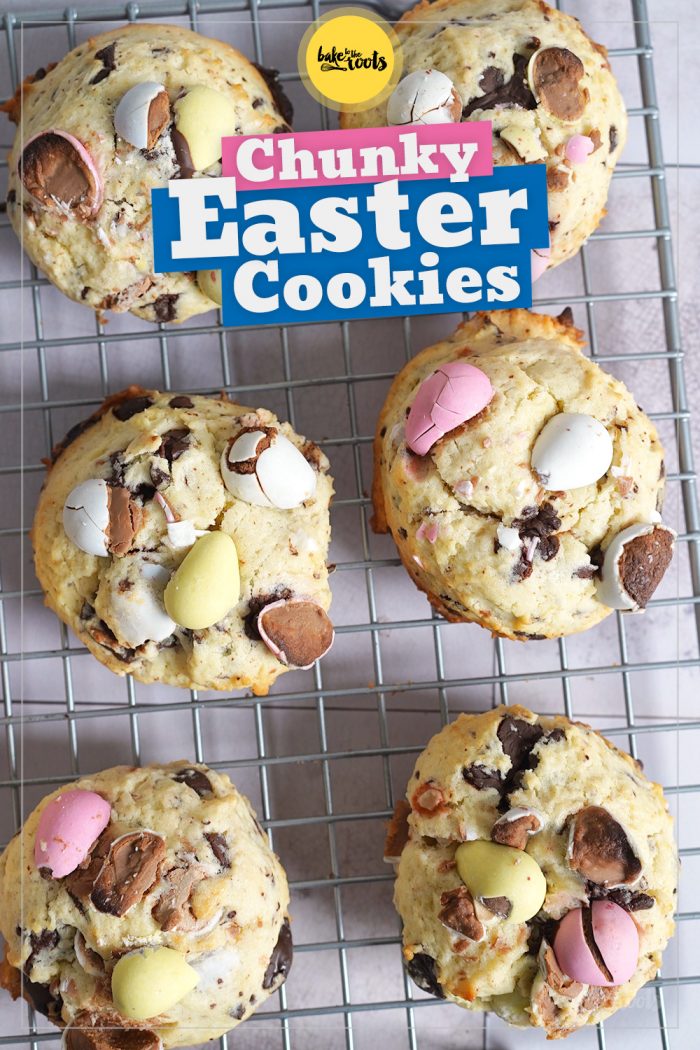 Chunky Easter Egg Chocolate Chip Cookies Bake to the roots